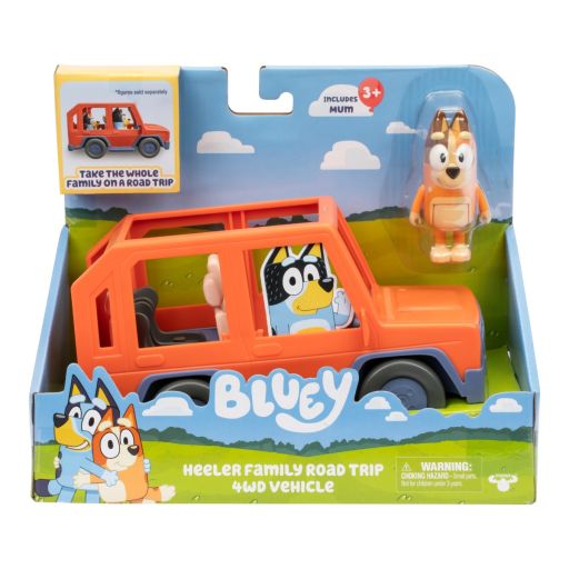 Bluey Heeler Family Road Trip 4Wd Vehicle 