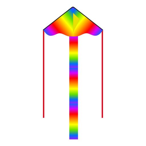 Simple Flyer Radiant Rainbow Kite 85cm