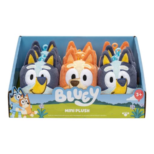 Bluey Mini Plush Bag Charm Clips Cdu