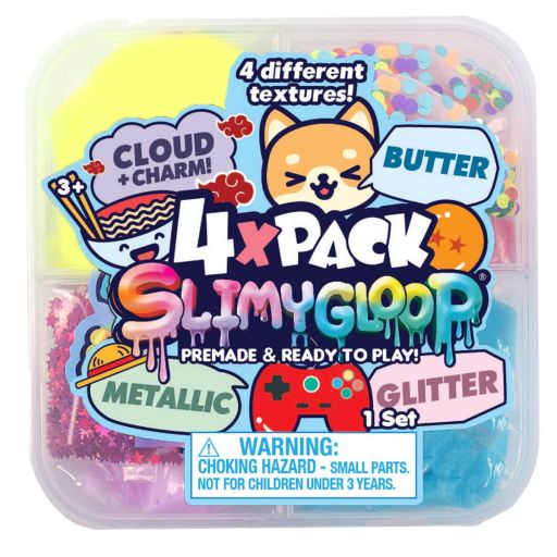 Slimy Gloop Kawaii DIY 4 Texture Scented Slime Kit