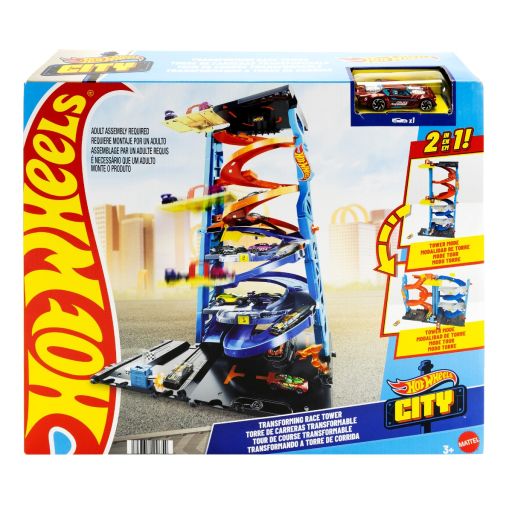 Hot Wheels City Transforming Race Tower Play Set