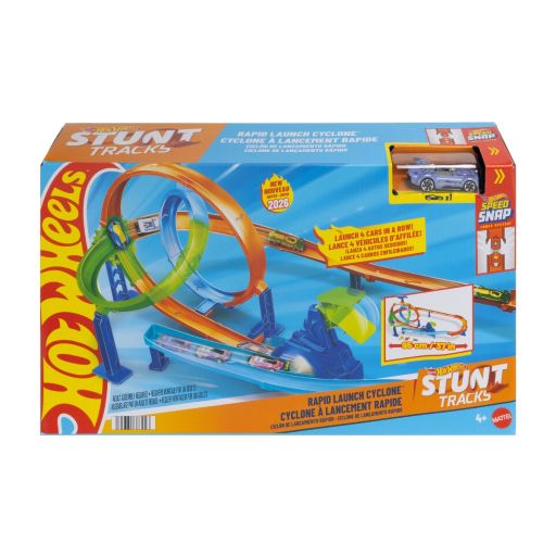 Hot Wheels Stunt Tracks Rapid Launch & Crash