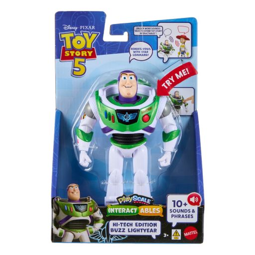 Toy Story 5 Playscale Interactables Figure: Commemorative Buzz Lightyear
