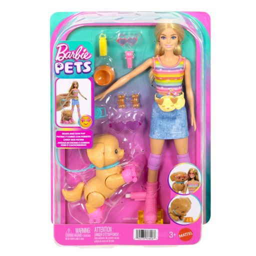 Barbie Family & Friends Roller Skating Doll & Pet Pal