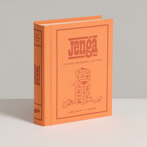 Jenga Vintage Bookshelf Edition Board Game