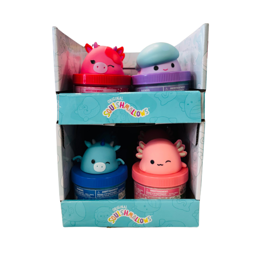 Squishmallows Character Topper Scented Slime Jar CDU Asst A
